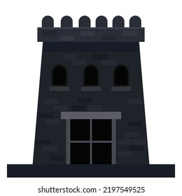 Jail Block. Prison building exterior.architecture outdoor front view