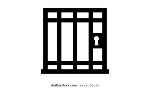 jail cell bars silhouette prison detention confinement incarceration lockup custody