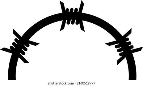 Jail dome vector illustration. Flat illustration iconic design of jail dome, isolated on a white background.