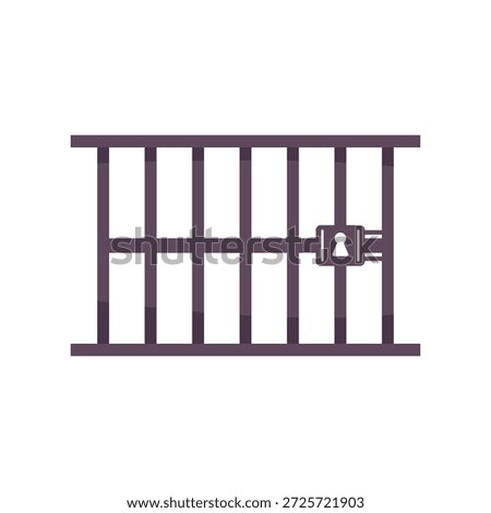 Jail icon, jail cell vector illustration, clip art jail, jail clip art, isolated on white background 