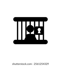 Jail icon. Court icon. lawyer and justice icon logo vector.