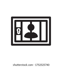 Jail Icon Design Vector Template