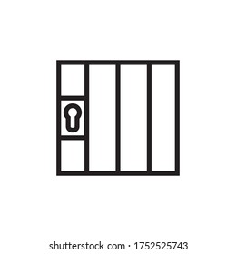 Jail Icon Design Vector Template