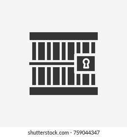 Jail icon illustration isolated vector sign symbol