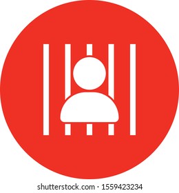 jail icon isolated on background
