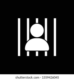 jail icon isolated on background
