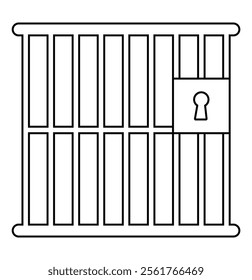 Jail Icon. Prison icon vector illustration eps 10.