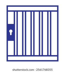 Jail icon . Jail sign symbol vector illustration eps 10. prison icon.