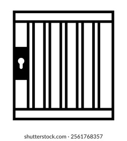 Jail icon . Jail sign symbol vector illustration eps 10. prison icon.