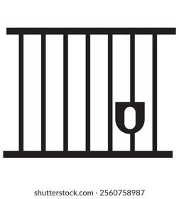 Jail icon. simple flat trendy style vector Jail icon on white background. 