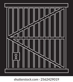 Jail icon. simple flat trendy style vector Jail icon on white background.
