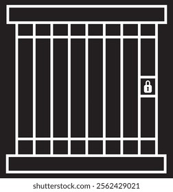 Jail icon. simple flat trendy style vector Jail icon on white background.