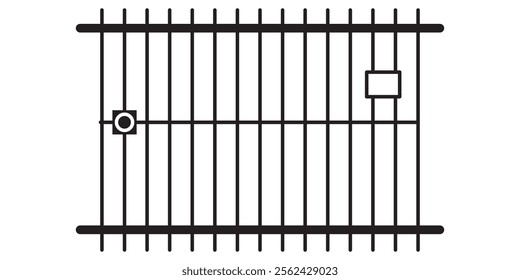 Jail icon. simple flat trendy style vector Jail icon on white background.