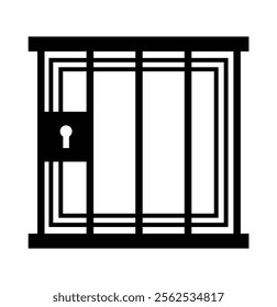 Jail icon . jail icon trendy flat design. prison icon vector illustration eps 10. 