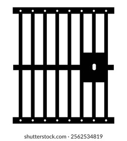 Jail icon . jail icon trendy flat design. prison icon vector illustration eps 10. 