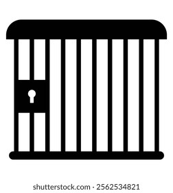 Jail icon . jail icon trendy flat design. prison icon vector illustration eps 10. 