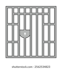 Jail icon . jail icon trendy flat design. prison icon vector illustration eps 10. 