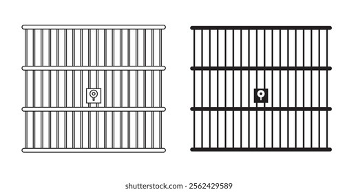 Jail icon vector . 333