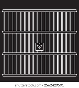 Jail icon vector . 333