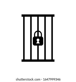 Icône de prison création vectorielle tendance