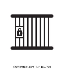 Jail Icon Vector Design Trendy
