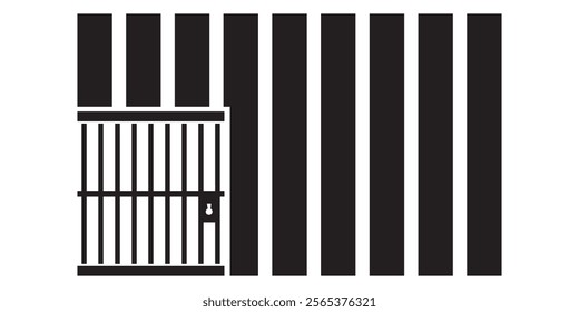 Jail icon vector design trendy vector design eps 10