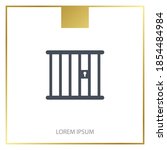 jail icon. Vector illustration EPS 10.