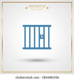 jail icon. Vector illustration EPS 10.