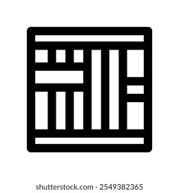 jail icon. vector line icon for your website, mobile, presentation, and logo design.
