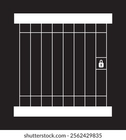 Jail icon vector logo template illustration 