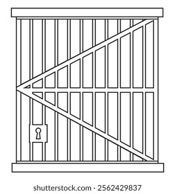 Jail icon vector logo template illustration 