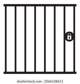 Jail icon vector logo template design eps 10
