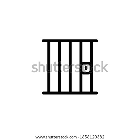 Jail icon vector logo template