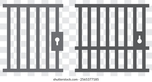 Jail icon vector on white background. Stock vector, Jail icon vector trendy stock design eps 10