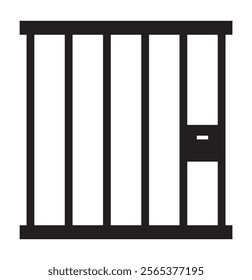 Jail icon vector on white background. Stock vector, Jail icon vector trendy stock design eps 10