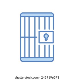 Icono de la cárcel vector ilustración de stock