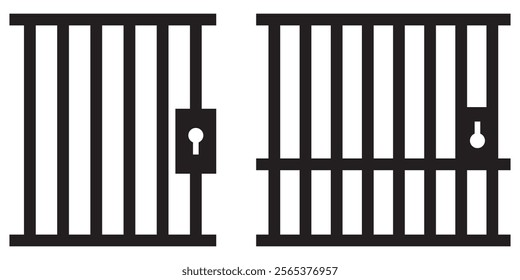 Jail icon vector,  Stock vector, trendy stock design eps 10
