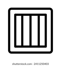 Jail Icon Vector Symbol Design Illustration