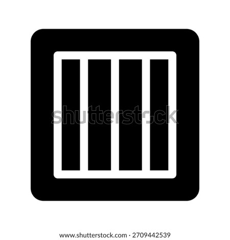 Jail Icon Vector Symbol Design Illustration