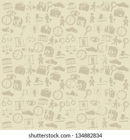 jail icons over beige background. vector illustration