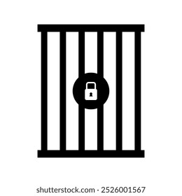 Cárcel ilustrada en Vector sobre fondo