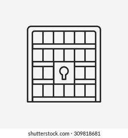 jail line icon