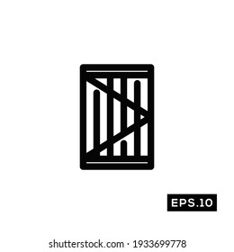 Jail line Icon Vector. Guilty icon black style illustration Vector