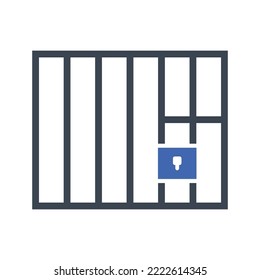 Jail, lockup icon, Vector graphics