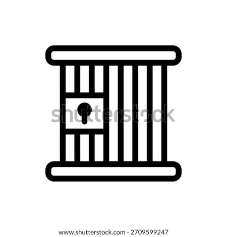 Jail Outline Icon. Jail Icon