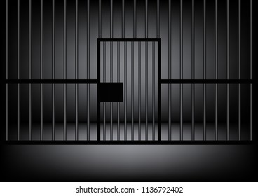 Jail with prison bar. vector design eps 10