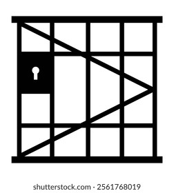 jail or prison icon vector illustration eps 10.