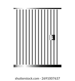 Gefängnis, Gefängnissymbol. Vektorgrafik, flaches Design EOS 10