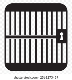 jail Solid icon. eps 10.