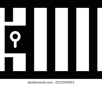 Ilustración de diseño de icono de Vector de cárcel